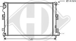 Diederichs DCM1731 - Радиатор, охлаждение двигателя autospares.lv