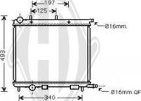 Diederichs DCM1724 - Радиатор, охлаждение двигателя autospares.lv