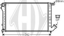 Diederichs DCM1728 - Радиатор, охлаждение двигателя autospares.lv