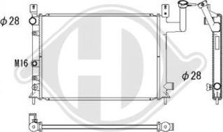 Diederichs DCM1776 - Радиатор, охлаждение двигателя autospares.lv