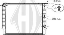 Diederichs DCM3499 - Радиатор, охлаждение двигателя autospares.lv