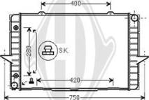 Diederichs DCM3498 - Радиатор, охлаждение двигателя autospares.lv