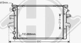 Diederichs DCM3449 - Радиатор, охлаждение двигателя autospares.lv