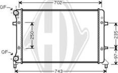 Diederichs DCM3440 - Радиатор, охлаждение двигателя autospares.lv