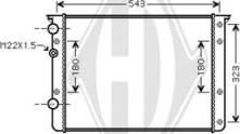 Diederichs DCM3455 - Радиатор, охлаждение двигателя autospares.lv