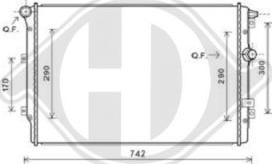 Diederichs DCM3468 - Радиатор, охлаждение двигателя autospares.lv