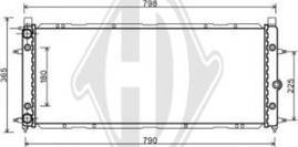 Diederichs DCM3400 - Радиатор, охлаждение двигателя autospares.lv