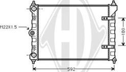 Diederichs DCM3401 - Радиатор, охлаждение двигателя autospares.lv