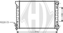 Diederichs DCM3408 - Радиатор, охлаждение двигателя autospares.lv