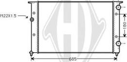 Diederichs DCM3403 - Радиатор, охлаждение двигателя autospares.lv