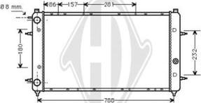 Diederichs DCM3410 - Радиатор, охлаждение двигателя autospares.lv