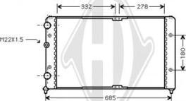 Diederichs DCM3435 - Радиатор, охлаждение двигателя autospares.lv