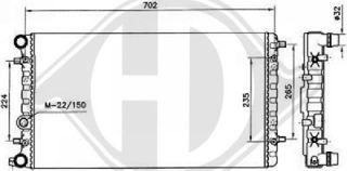 Diederichs DCM3430 - Радиатор, охлаждение двигателя autospares.lv