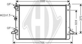 Diederichs DCM3433 - Радиатор, охлаждение двигателя autospares.lv