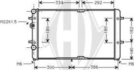 Diederichs DCM3432 - Радиатор, охлаждение двигателя autospares.lv