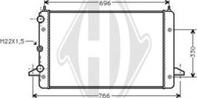 Diederichs DCM3424 - Радиатор, охлаждение двигателя autospares.lv