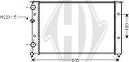 Diederichs DCM3420 - Радиатор, охлаждение двигателя autospares.lv