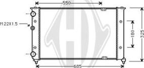 Diederichs DCM3428 - Радиатор, охлаждение двигателя autospares.lv