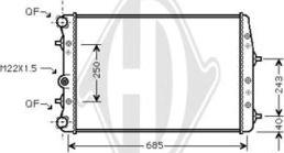 Diederichs DCM3566 - Радиатор, охлаждение двигателя autospares.lv