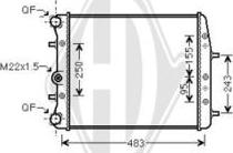 Diederichs DCM3562 - Радиатор, охлаждение двигателя autospares.lv