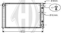 Diederichs DCM3504 - Радиатор, охлаждение двигателя autospares.lv