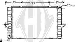 Diederichs DCM3515 - Радиатор, охлаждение двигателя autospares.lv