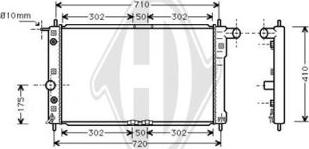 Diederichs DCM3589 - Радиатор, охлаждение двигателя autospares.lv