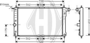 Diederichs DCM3588 - Радиатор, охлаждение двигателя autospares.lv