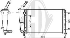 Diederichs DCM3535 - Радиатор, охлаждение двигателя autospares.lv