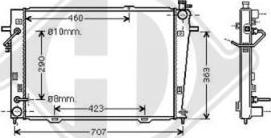 Diederichs DCM3691 - Радиатор, охлаждение двигателя autospares.lv