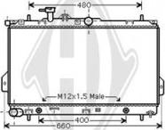 Diederichs DCM3661 - Радиатор, охлаждение двигателя autospares.lv