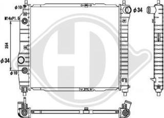 Diederichs DCM3602 - Радиатор, охлаждение двигателя autospares.lv