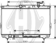 Diederichs DCM3685 - Радиатор, охлаждение двигателя autospares.lv