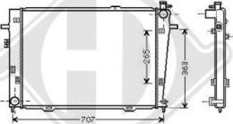 Diederichs DCM3681 - Радиатор, охлаждение двигателя autospares.lv