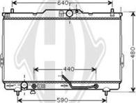 Diederichs DCM3679 - Радиатор, охлаждение двигателя autospares.lv