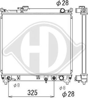 Diederichs DCM3094 - Радиатор, охлаждение двигателя autospares.lv