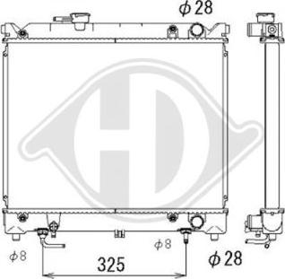 Diederichs DCM3093 - Радиатор, охлаждение двигателя autospares.lv