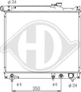 Diederichs DCM3097 - Радиатор, охлаждение двигателя autospares.lv