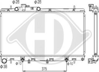 Diederichs DCM3041 - Радиатор, охлаждение двигателя autospares.lv