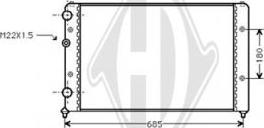 Diederichs DCM3009 - Радиатор, охлаждение двигателя autospares.lv