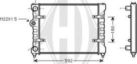 Diederichs DCM3004 - Радиатор, охлаждение двигателя autospares.lv