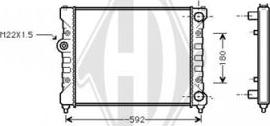 Diederichs DCM3005 - Радиатор, охлаждение двигателя autospares.lv