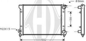 Diederichs DCM3006 - Радиатор, охлаждение двигателя autospares.lv