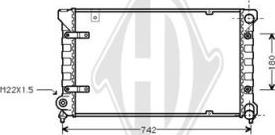 Diederichs DCM3001 - Радиатор, охлаждение двигателя autospares.lv