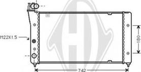 Diederichs DCM3008 - Радиатор, охлаждение двигателя autospares.lv