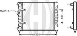 Diederichs DCM3003 - Радиатор, охлаждение двигателя autospares.lv