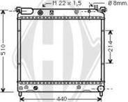 Diederichs DCM3074 - Радиатор, охлаждение двигателя autospares.lv