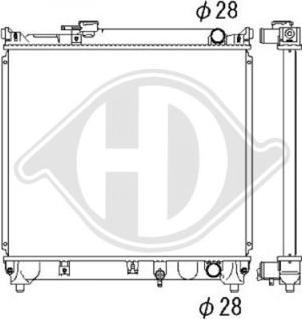 Diederichs DCM3071 - Радиатор, охлаждение двигателя autospares.lv