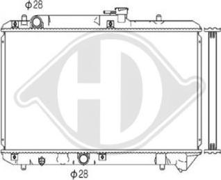 Diederichs DCM3073 - Радиатор, охлаждение двигателя autospares.lv