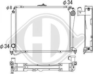 Diederichs DCM3149 - Радиатор, охлаждение двигателя autospares.lv